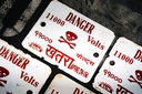 Schild 'Danger 11000 Volts'