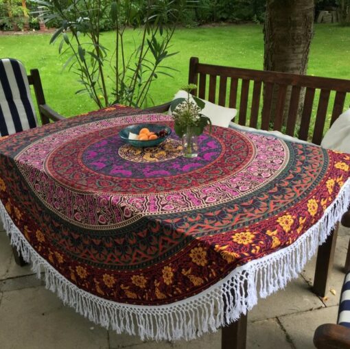 Rundes Mandala Tuch Kreis Mandala multicolor