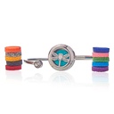 Aromatherapie-Schmuck-Halskette – OM-Chakra – 30 mm