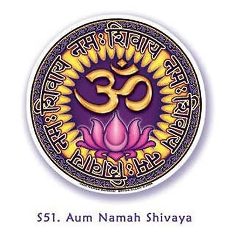 Fensterbilder Aum Namah Shivaya -- 10.5 cm