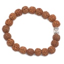 Rudraksha Buddha Armreif Mala - Braun