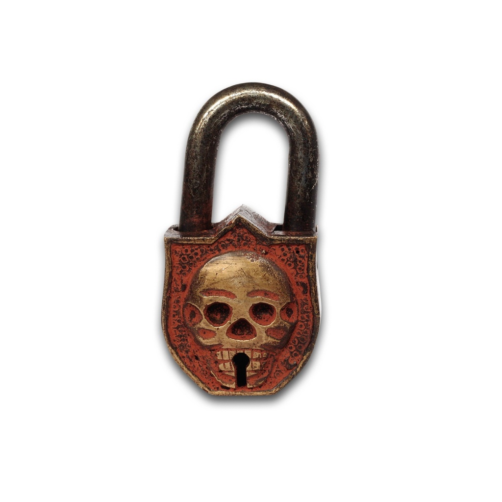 Schloss Totenkopf rot H8,5cm