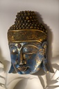 Buddha-Maske blau antique