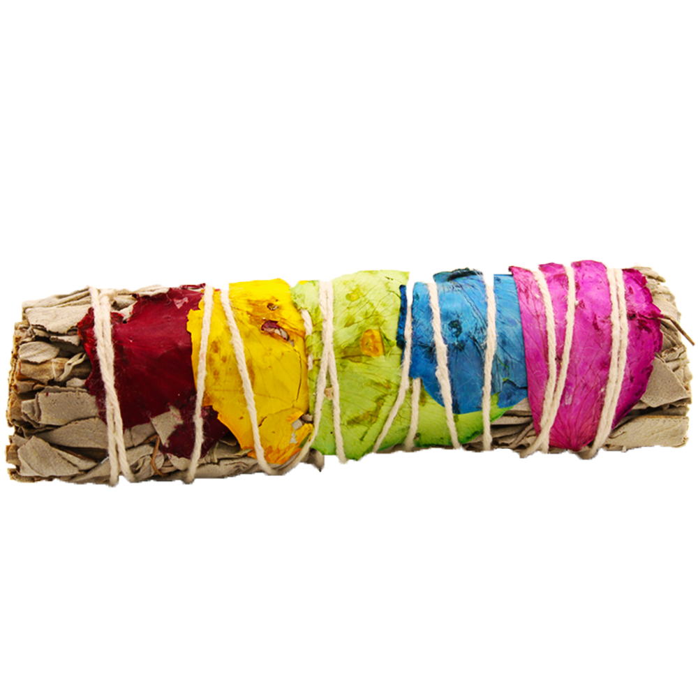 Smudge Sticks - – 7 Chakra, weißer Salbei, 10 cm