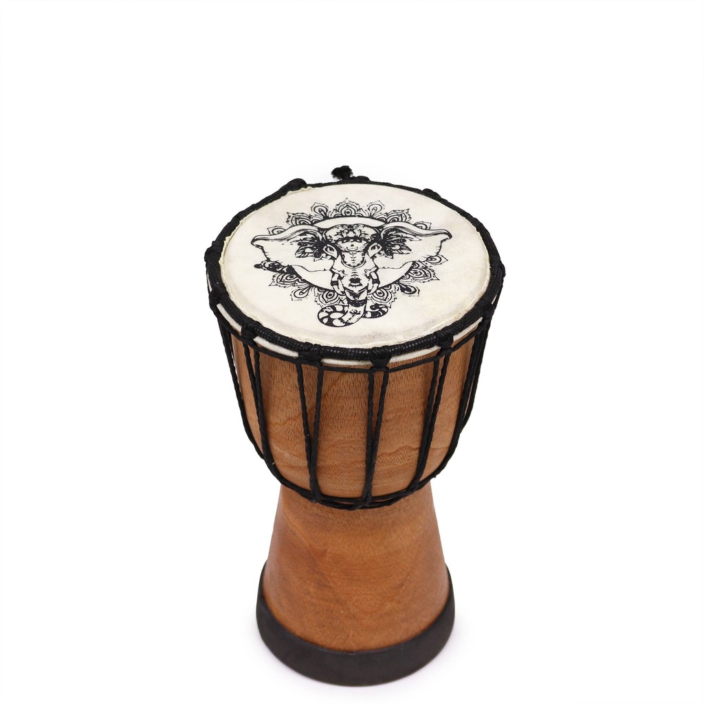 Handgefertigte Djembe-Trommel mit breiter Decke – 20 cm