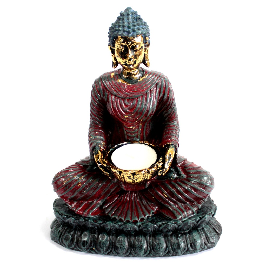 Antiker Buddha – Devotee Kerzenhalter