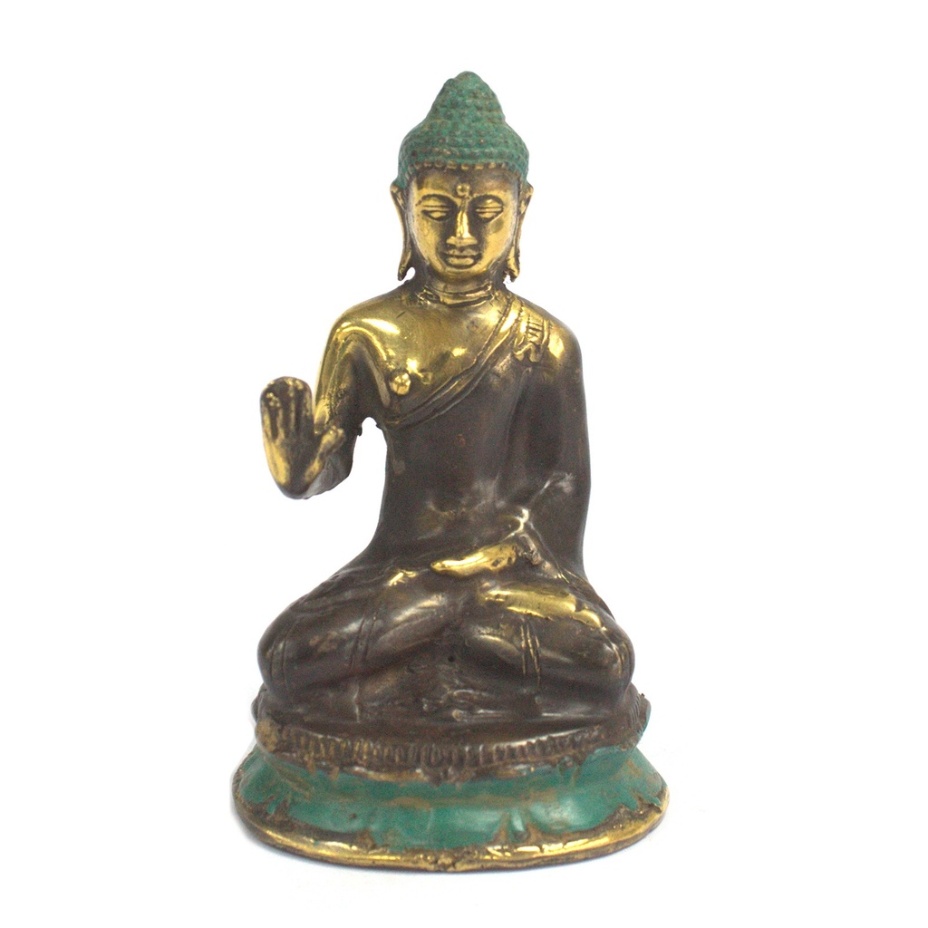 Med. Hand hochsitzender Buddha