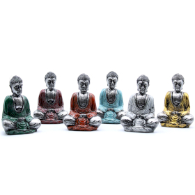 Silber Mini Buddha (verschiedene Farben)