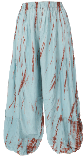 [33048] Muckhose, Pluderhose, Batik Pumphose - aqua - 