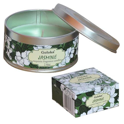 [8906051431676] Goloka Jasmin-Soja-Wachskerze Dose