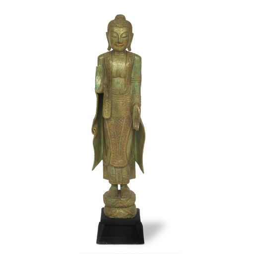 [152399] Buddha grün stehend H 114 cm