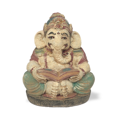 [154438] Ganesha lesend 18x12x21