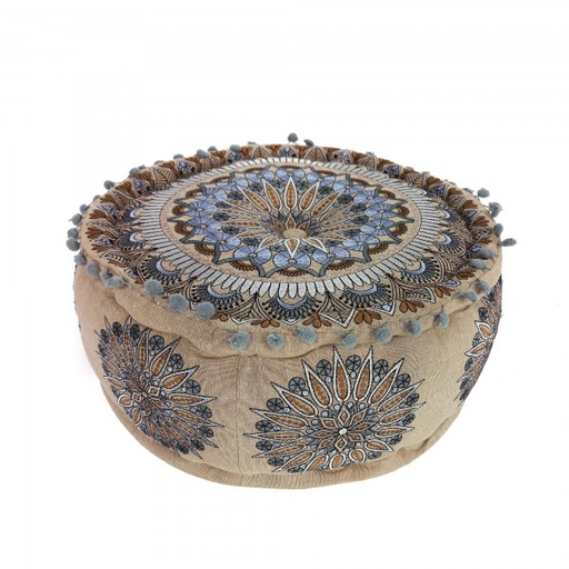 [162612] Pouf Mandala 'Jameen' Ø40x20cm