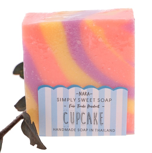 [G53859] Handgemachte Sweet Candy Seife, 100 g, Fair Trade - Cupcake - 2,5x7x6 cm