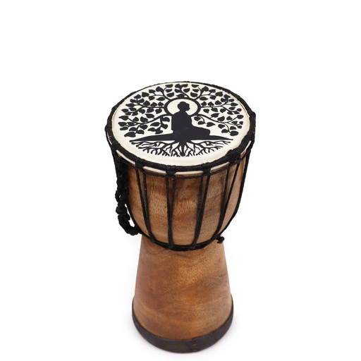 [DD-03] Handgefertigte Djembe-Trommel mit breiter Decke – 25 cm