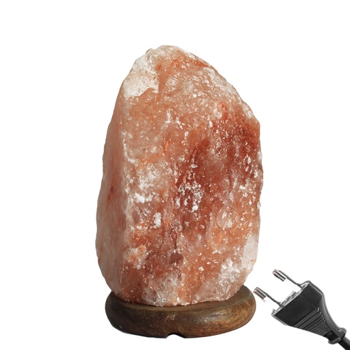 [Q-Salt12] Hochwertige natürliche Salzlampe – und Sockel, ca. 2–3 kg