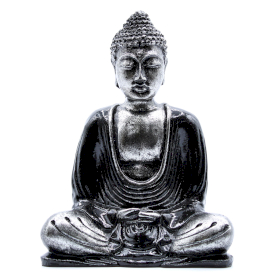 [RBud-07] Schwarzer und grauer Buddha – mittelgroß