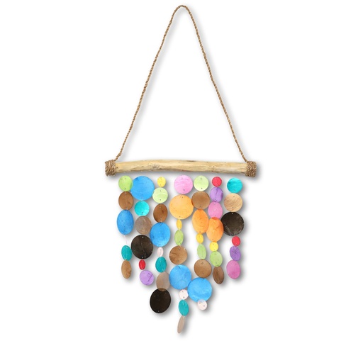 [170570] Windspiel 'Kreise' multicolor H 36 cm, B 30 cm