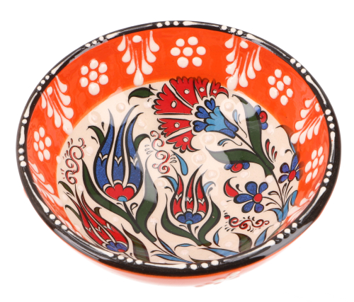 [P0009435] Orientalische Keramikschüssel, Schale, Dekoschale, handbemalt - Ø 12 cm